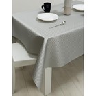 Клеёнка для стола Protec Textil Polyline «Сапфир», 140 см, 15 шт, цвет серебро - Фото 3