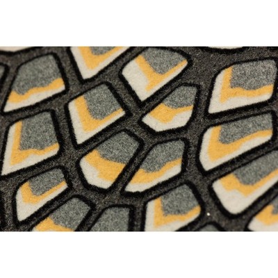 Коврик Euroflock Format Mezzaluna «Мостовая», придверный, 40х68 см