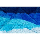 Коврик для ванны Bacchetta «Альберта», 55х55 см, цвет синий - Фото 4