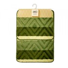 Набор ковриков Dasch «Бенито», 50х70 см, 40х50 см, цвет зеленый - фото 295573486