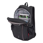 Рюкзак молодежный 41 х 26 х 15 см, эргономичная спинка, Merlin, чёрный M21-137-16 - Фото 5