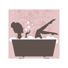 Органайзер в ванну на присосках «Дама в ванной», для хранения игрушек и мелочей, размер 33х39 см - Фото 2