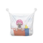 Органайзер в ванну на присосках «Пес в ванной», для хранения игрушек и мелочей, размер 33х39 см - Фото 3