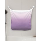 Органайзер в ванну на присосках «Фиолетовый градиент», для хранения игрушек и мелочей, размер 33х39 см - Фото 1