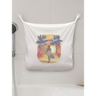 Органайзер в ванну на присосках «Серфинг на закате», для хранения игрушек и мелочей, размер 33х39 см - Фото 1