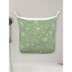 Органайзер в ванну на присосках «Приятные снежинки», для хранения игрушек и мелочей, размер 33х39 см - Фото 1