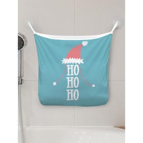 Органайзер в ванну на присосках «Хо-хо-хо в новогоднюю ночь», для хранения игрушек и мелочей, размер 33х39 см