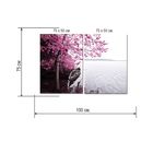 Картина модульная на подрамнике "Розовый берег" 2-50*70 см, 100x70 см - Фото 2