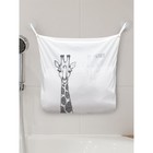 Органайзер в ванну на присосках «Скромный жираф», для хранения игрушек и мелочей, размер 33х39 см - фото 109513675