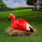 Садовая фигура "Фламинго", для гнезда, керамика, 42х16х22 см - Фото 4