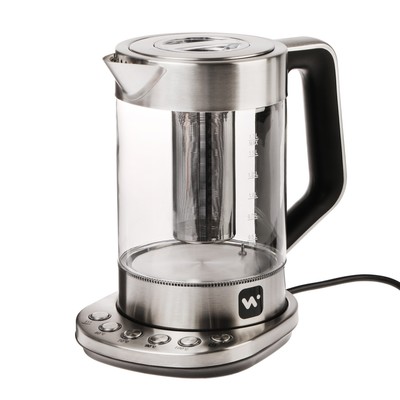 УЦЕНКА Чайник электрический Windigo LSK-1807, стекло, 1.7 л, 2200 Вт, регулировка температуры