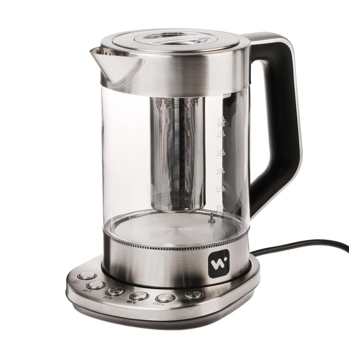 УЦЕНКА Чайник электрический Windigo LSK-1807, стекло, 1.7 л, 2200 Вт, регулировка температуры - Фото 1