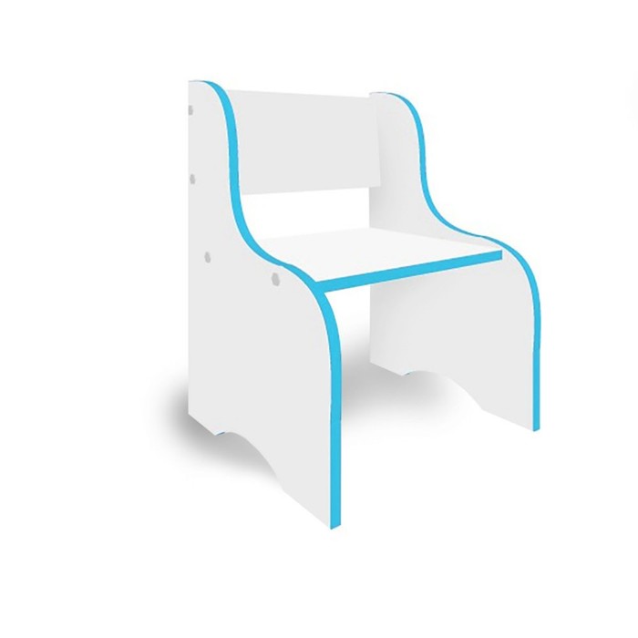 Детский стульчик, 383 × 333 × 495 мм, цвет белый / кромка топаз - Фото 1