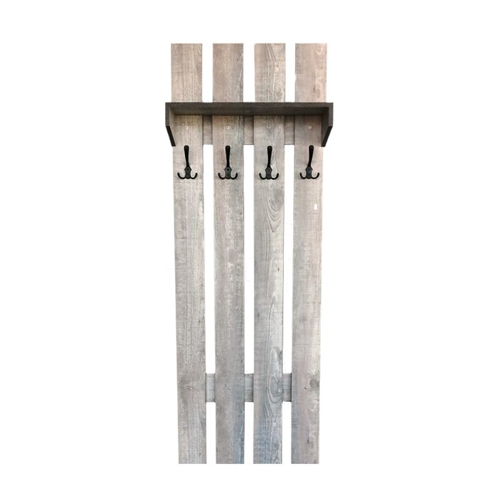 Вешалка «Грейвуд», 600 × 250 × 1694 мм, цвет пайн бетон тёмный - Фото 1