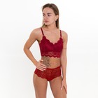 Трусы женские слипы, цвет красный, размер 46 - фото 32466568