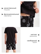 Пижама мужская KAFTAN "Moneymaker" размер 48, черный - Фото 3