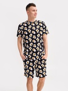 Пижама мужская KAFTAN «Яйца», размер 50, чёрная - фото 25981618