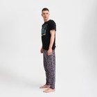 Пижама мужская KAFTAN "Не хватает" р.52, черный/серый - фото 10220505