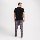 Пижама мужская KAFTAN "Не хватает" р.52, черный/серый - фото 10220506