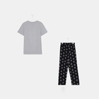 Пижама мужская KAFTAN "Утры" размер 48, серый/черный - Фото 11