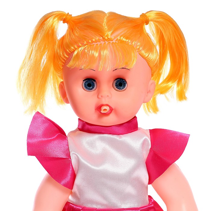 Пупс «Малыш», с аксессуарами, пьёт, писает, цвет платья тёмно розовый 53759