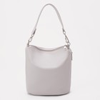 Сумка-мешок Miss Bag на молнии, цвет светло-серый - фото 9686121