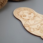 Фигурка «Матрешка», с гравировкой, заготовка для творчества, росписи - Фото 2