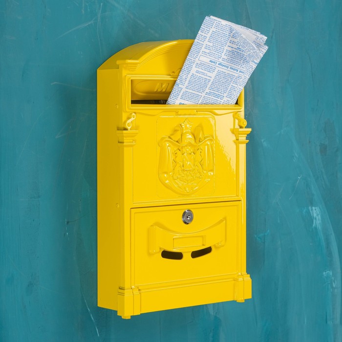 Ящик почтовый №4010, Желтый - Фото 1