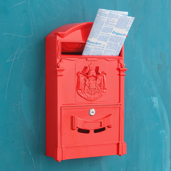 Ящик почтовый №4010, Красный - Фото 1
