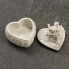 Шкатулка с крышкой "Сердце с ангелом" состаренный, 10х9см - фото 9097929