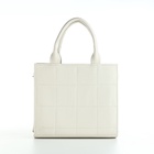 Сумка женская тоут TEXTURA на молнии, 25×12×22 см, белый - Фото 3