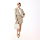 Сумка женская тоут TEXTURA на молнии, 25×12×22 см, белый - Фото 2