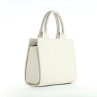 Сумка женская тоут TEXTURA на молнии, 25×12×22 см, белый - Фото 4