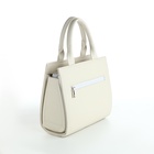 Сумка женская тоут TEXTURA на молнии, 25×12×22 см, белый - Фото 5