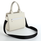 Сумка женская тоут TEXTURA на молнии, 25×12×22 см, белый - Фото 6