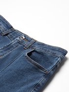Джинсы женские клёш со стрелкой MINAKU: Jeans Collection, размер 42, синие - Фото 7