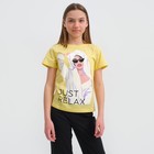 Пижама для девочки KAFTAN "Selfie", рост 164-170, цвет жёлтый/чёрный - фото 49418544