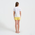 Пижама детская для девочки KAFTAN "Selfie", рост 158-164, белый/желтый - Фото 3