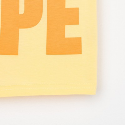 Футболка для мальчика KAFTAN Hype, рост 134-140 см, жёлтая