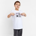 Футболка для мальчика KAFTAN "Hype", рост 146-152, цвет белый 7626582 - фото 9686817