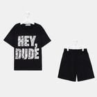 Комплект для мальчика (футболка, шорты) KAFTAN "Hype", рост 146-152, цвет чёрный - Фото 5