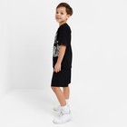 Комплект для мальчика (футболка, шорты) KAFTAN "Hype", рост 158-164, цвет чёрный - Фото 2