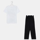 Комплект для мальчика (футболка, брюки) KAFTAN "Hype", рост 134-140, цвет белый/чёрный - Фото 10
