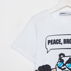 Комплект для мальчика (футболка, брюки) KAFTAN «Hype», рост 146-152, цвет белый/чёрный - фото 21560723