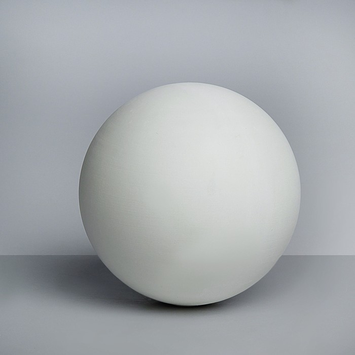 Геометрическая фигура ШАР, 25 см (гипсовая) - Фото 1