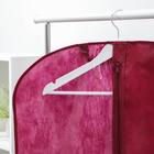 Чехол для одежды 60×100 см, спанбонд, цвет бордо - Фото 2