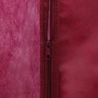 Чехол для одежды 60×100 см, спанбонд, цвет бордо - Фото 4