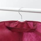 Чехол для одежды 60×100 см, спанбонд, цвет бордо - Фото 5