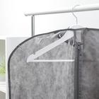 Чехол для одежды 60×100 см, спанбонд, цвет серый - Фото 2