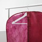 Чехол для одежды 60×140 см, спанбонд, цвет бордо - Фото 2